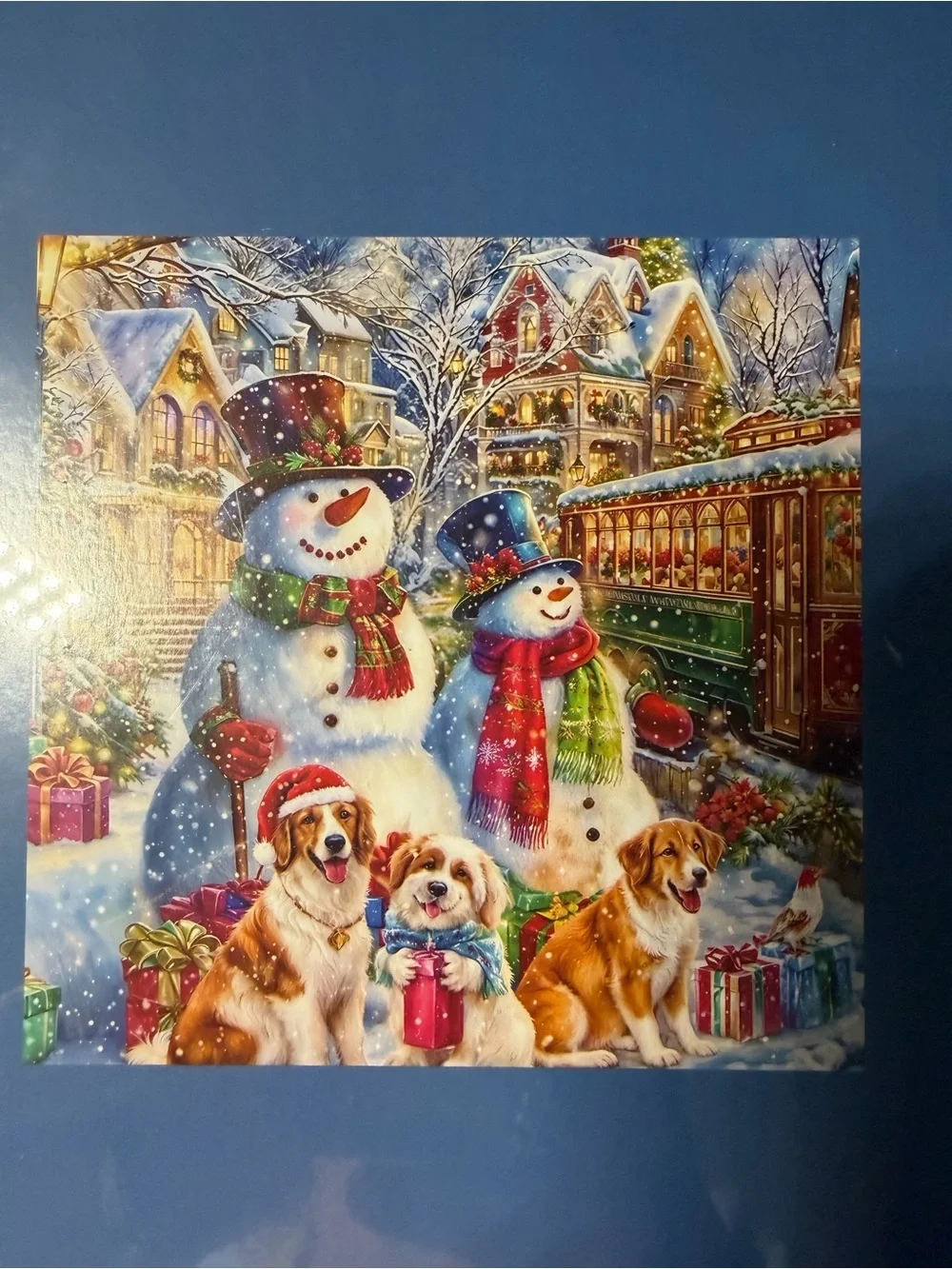 Christmas Snow Night 1000-Piece Jigsaw Puzzle - Festive Winter Scene. NWT